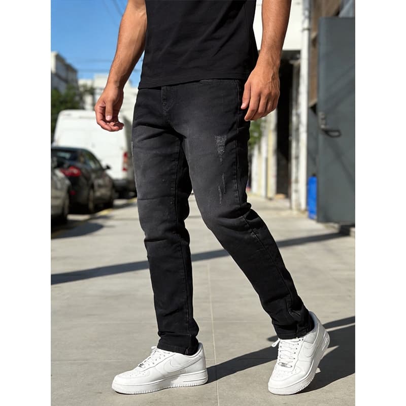 【Novo】Calça Jeans Masculina Slim Fit Casual para Dia a Dia com Elastano 100% Jeans