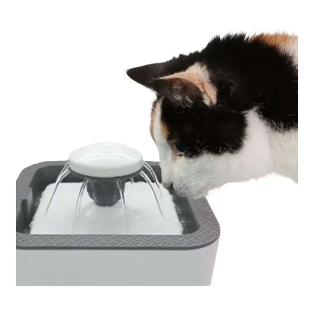 Fonte de Agua Bebedouro Elevada 2,5L Para Gatos e Cachorro USB Bivolt com Filtro de Carvão