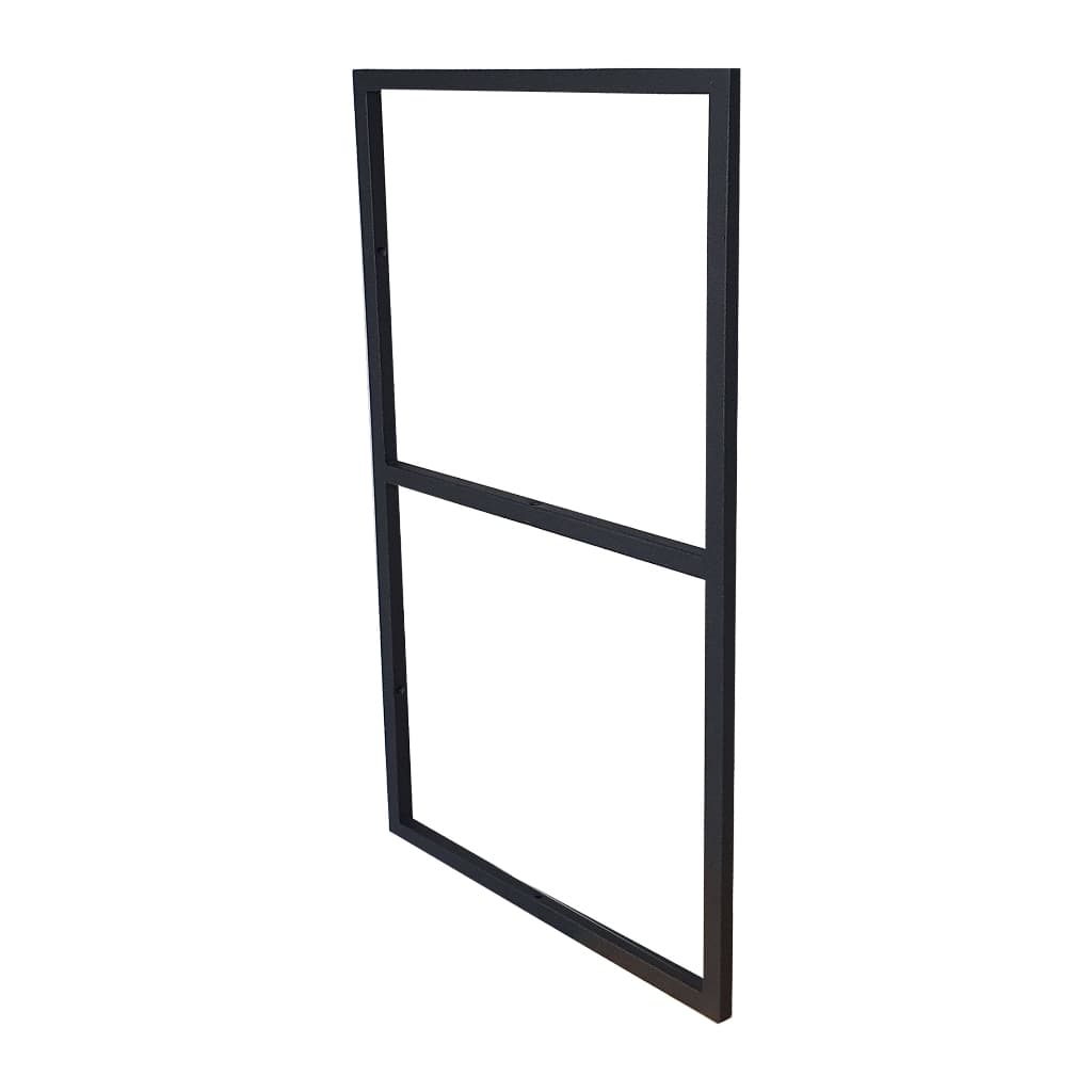 Estilo Industrial Metalon Duplo Teto/Parede Preto - Prateleira 30cm