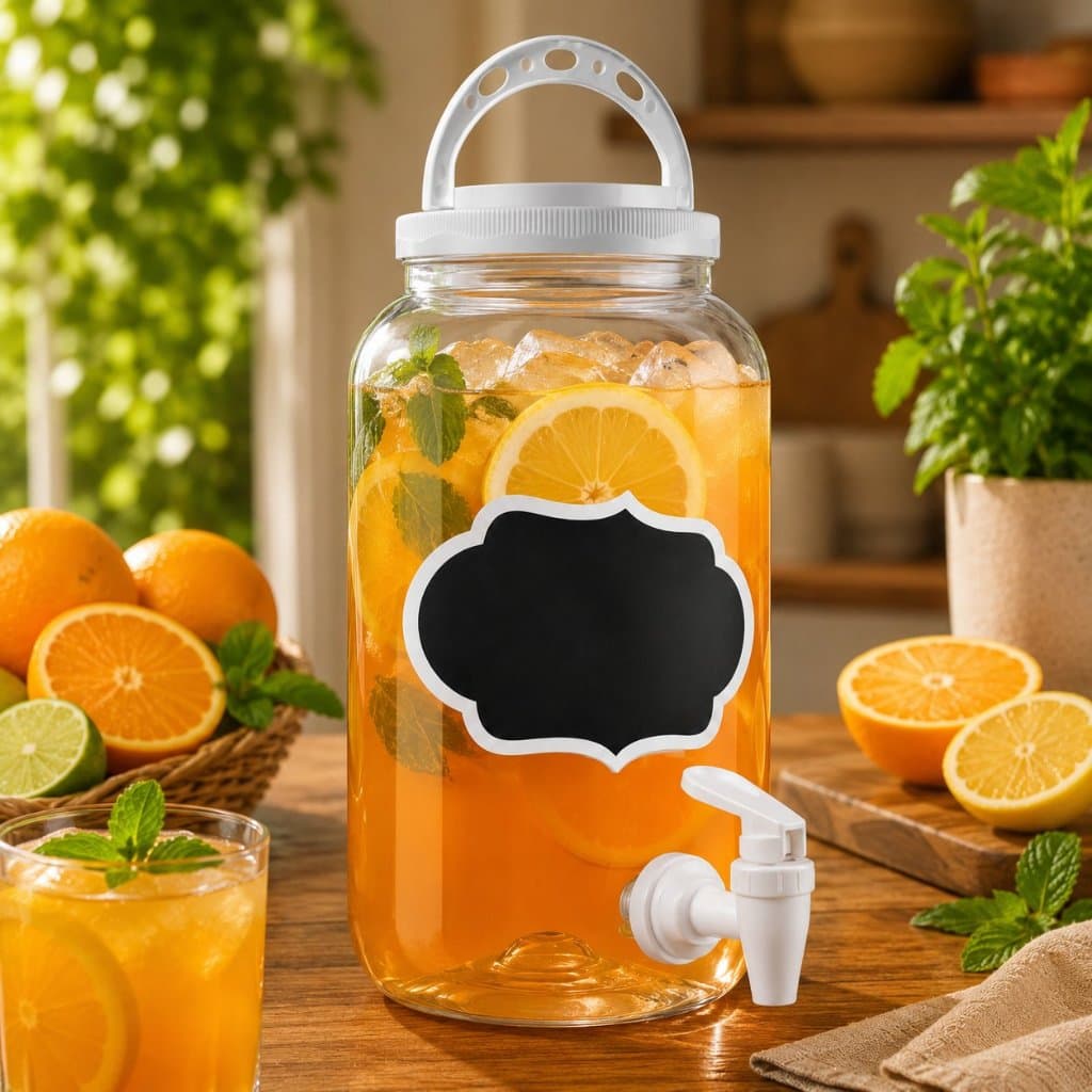 1/2/3 Suqueira Dispenser Bebidas 3,6 Litros Com Torneira Tampa Plástico Festa Garrafa De Agua