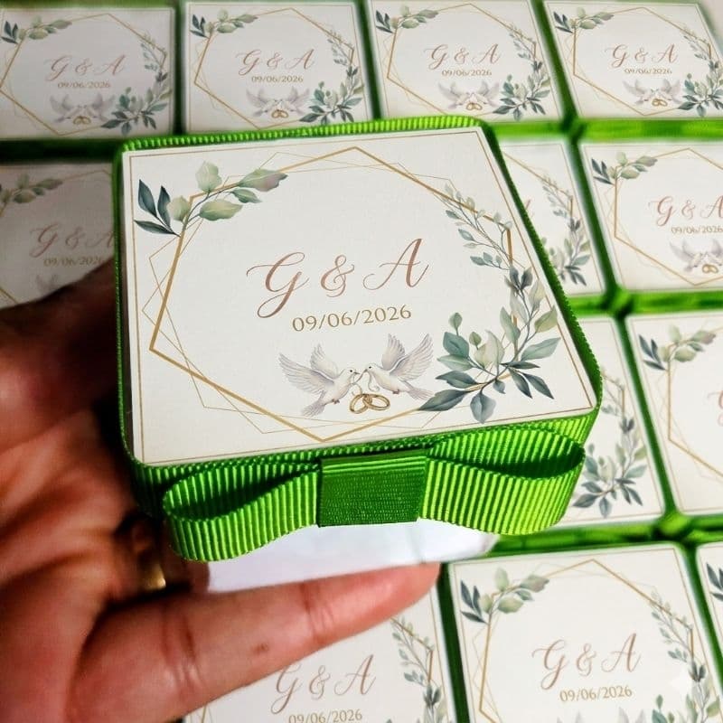 Caixinha de bençãos personalizadas para lembrancinhas de Casamento -Caixinha de Promessas para casamento-mimos casamento