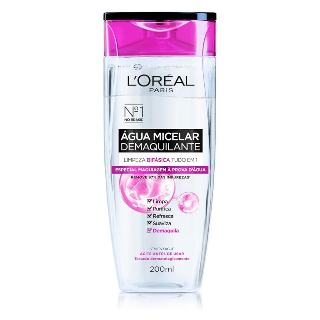 L'Oréal Dermo Expertise Água Micelar Bifásica 200ml - Limpeza 3 em 1 (Maquiagem + Sujeira + Calmante)