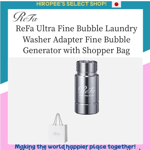 ReFa Ultra Fine Bubble Laundry Washer Adapter Fine Bubble Generator with Shopper Bag