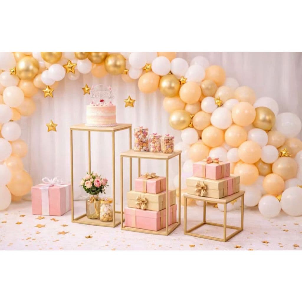 Trio De Mesa Desmontável Para Festa Eventos Decorativa