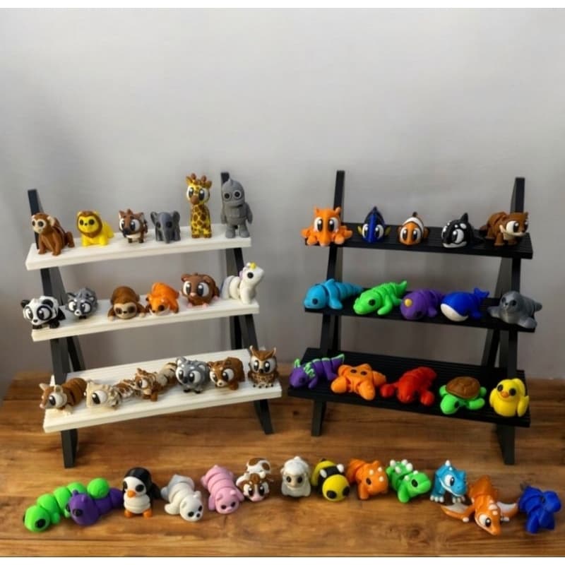 Pratileira de Exibicão, estante decorativa escada