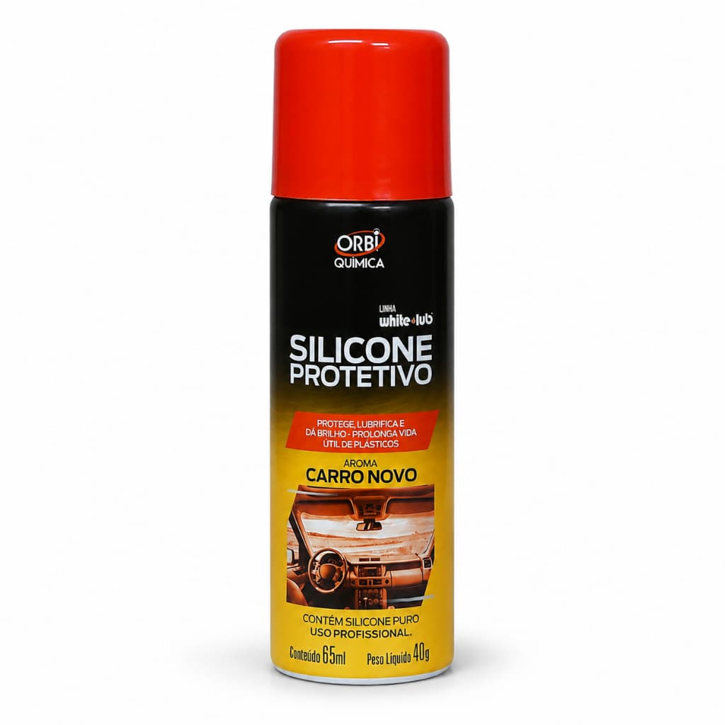 Silicone Protetivo Orbi 65ml Aroma Carro Novo para Painéis e Borrachas