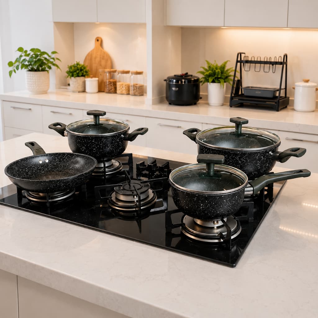 Frigigold - Conjunto Linha Ceramic 4 Peças para Indução Antiaderente