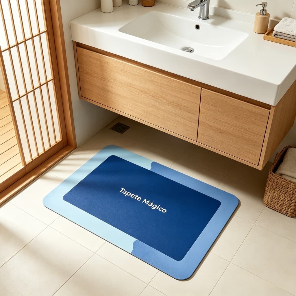 Tapete Antiderrapante Super Absorvente Diatomita Soft
