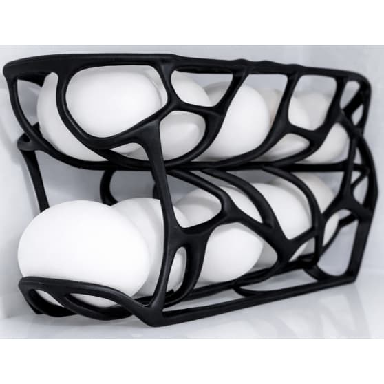 Organizador de Ovos para Geladeira Porta Ovos Dispenser Automático Empilhável Compacto Cozinha