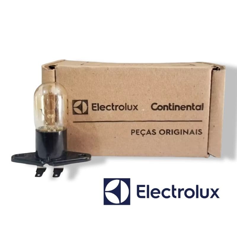 Lâmpada Com Soquete de Microondas Electrolux 125V 20W Mef28 Mef30 Mtd30 Ma30s Mef33 Mef41