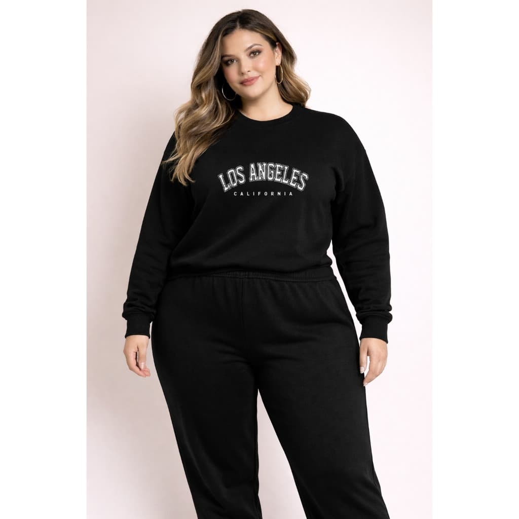 Moletom Feminino Plus Size Varias Estampas Encorpado Qualidade