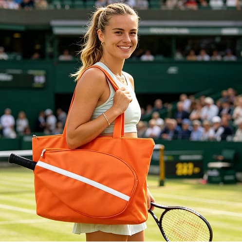 Raqueteira Beach Tennis Nova Reforçada e Impermeável Bolsa Sacola Para Raquete