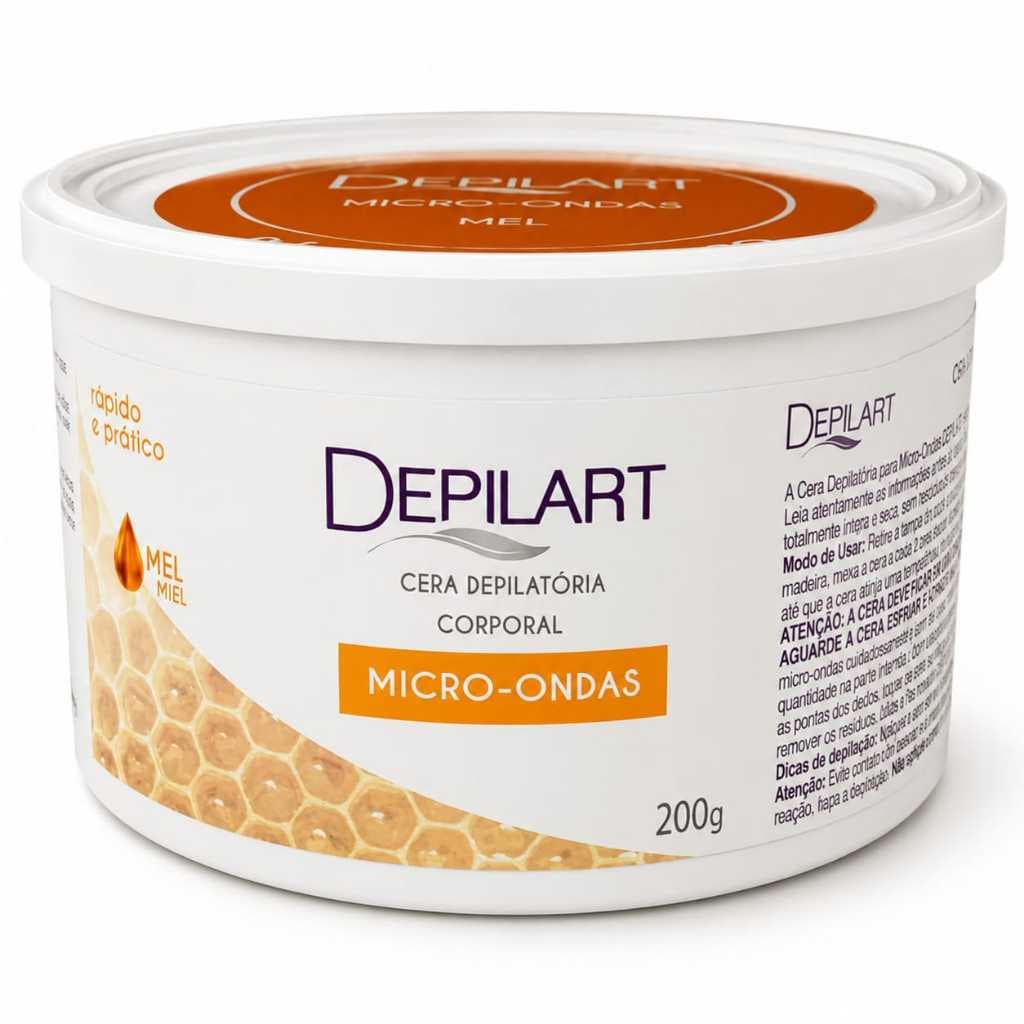 Cera Depilatória Micro-ondas Depilart 200g – Depilação Prática, Rápida e Sem Complicação