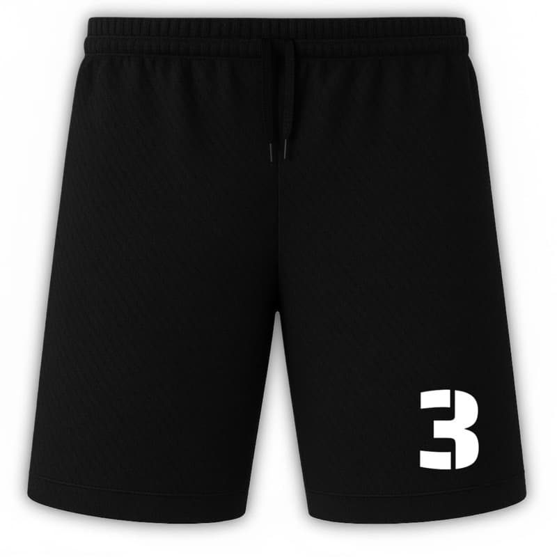 Bermudas Shorts Calção Futebol Básico Dry Fit Academia Treino Número 3