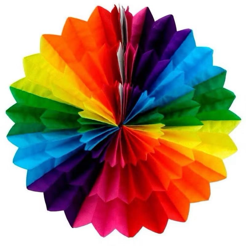 Guirlanda Junina 3D Colorida | Papel | 60cm | Unidade