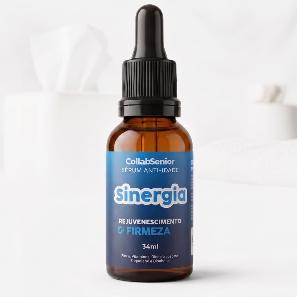 Sérum Facial Anti-idade Sinergia Collabsenior Rejuvenescimento, Firmeza e Hidratação Intensiva 34ml