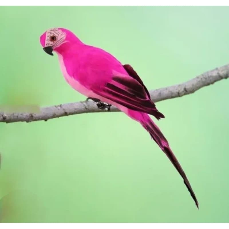 Papagaio rosa decorativo de ambientes