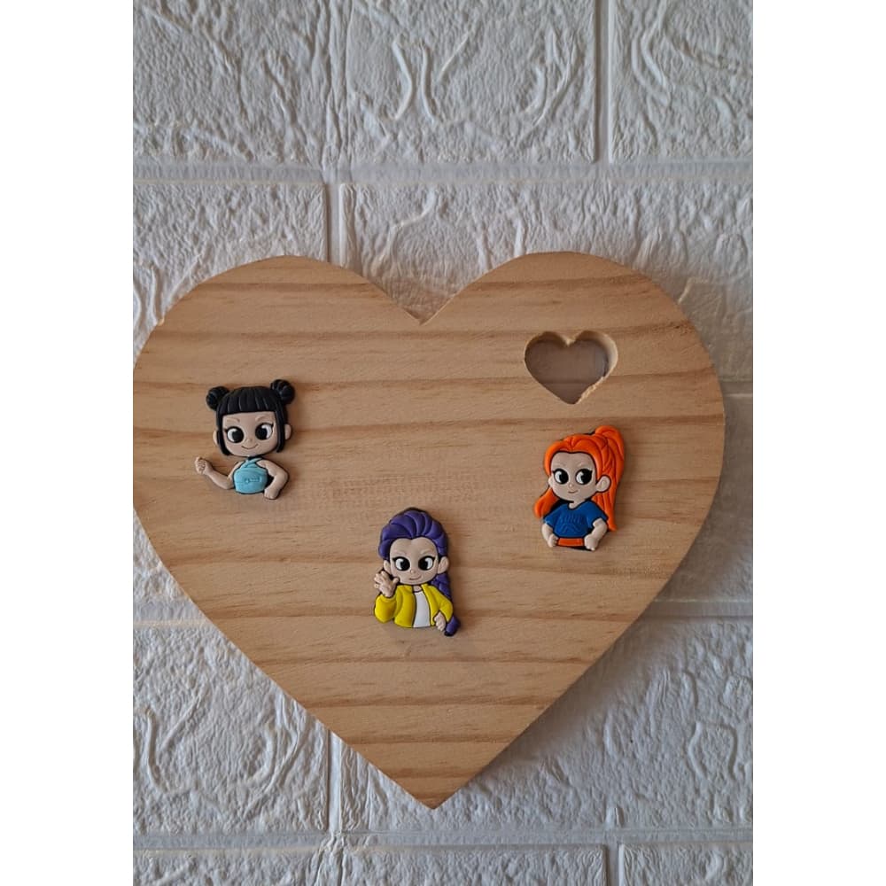 Aplique Emborrachado Guerreiras Kpop 3 Uni Para Laços Tiaras Prendedores Artesanato