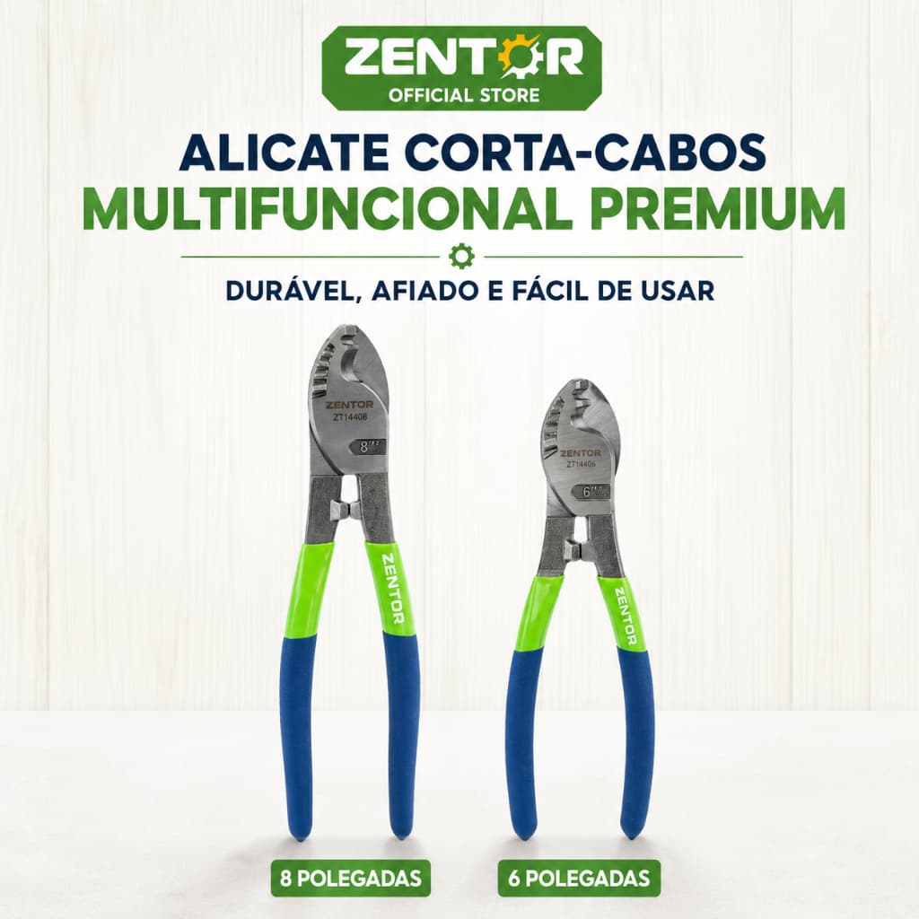 Alicate Corta Fios Manual Profissional DELI ZENTOR Tipo Alavanca Industrial