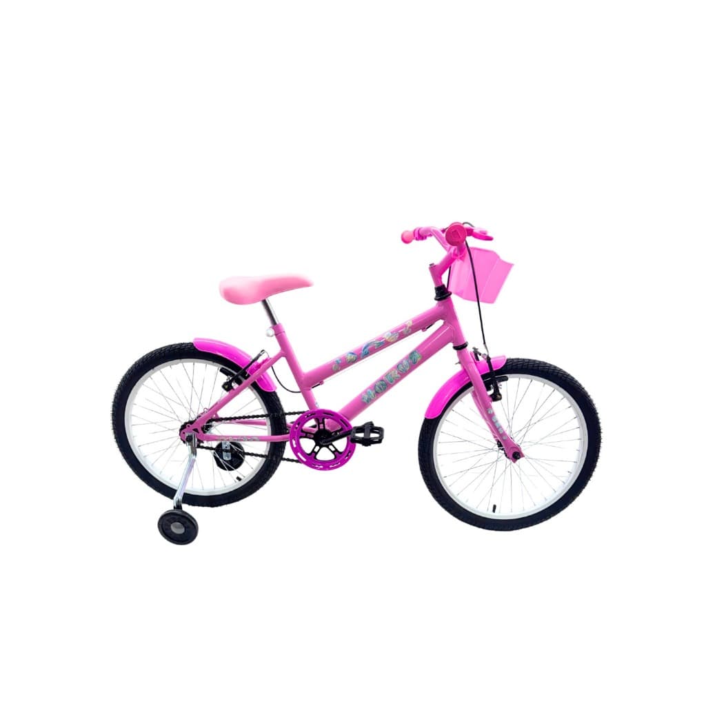 Bicicleta Infantil Doll com Rodinhas + Kit de Adesivos Horus para Colorir com Lápis