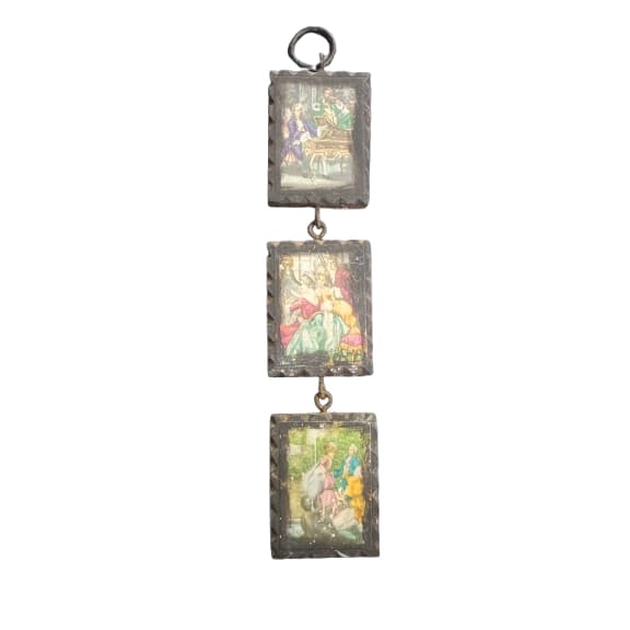 Pequenos Quadros Antigos em Estilo Rococó