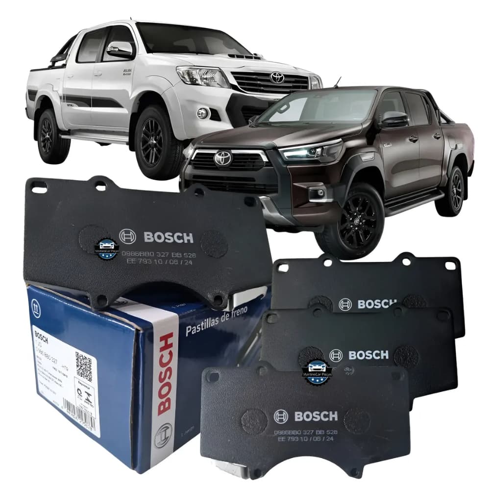 Jogo Pastilha Dianteira Original Bosch Hilux 2009 á 2025