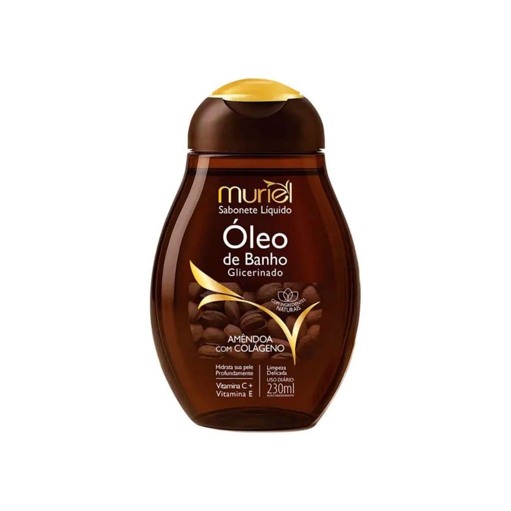 Óleo de Banho Glicerinado Muriel Amêndoa com Colágeno 230ml