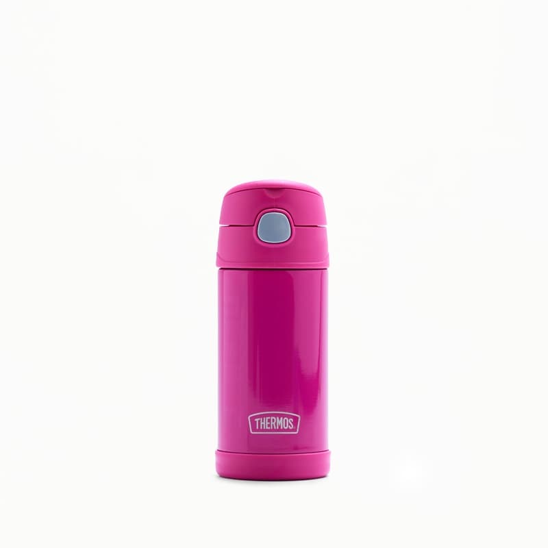 Garrafa Térmica Infantil Funtainer F401 Rosa Thermos - 355ml