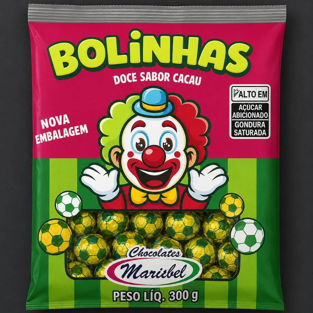 Bolinhas Futebol De Chocolate BRASIL  ou Ovinho C/50un - Marisbel 1 PCT