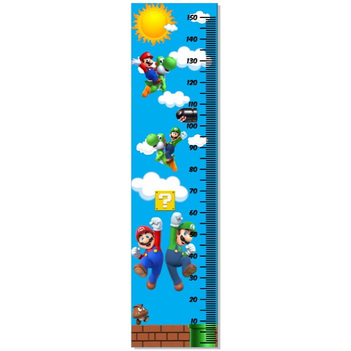 REGUÁ INFANTIL DE CRESCIMENTO MARIO E LUIGI