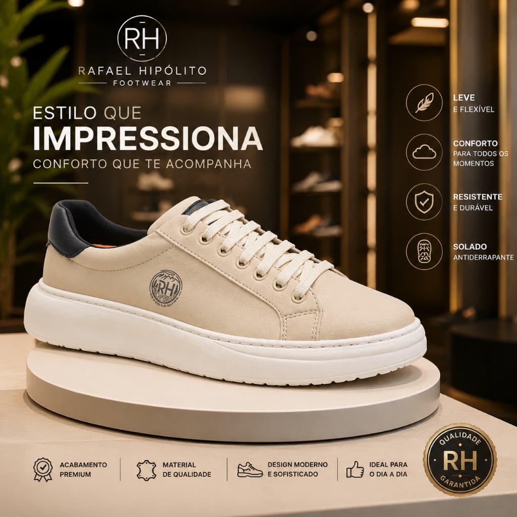 Tênis Masculino Casual Confortável Moderno Leve