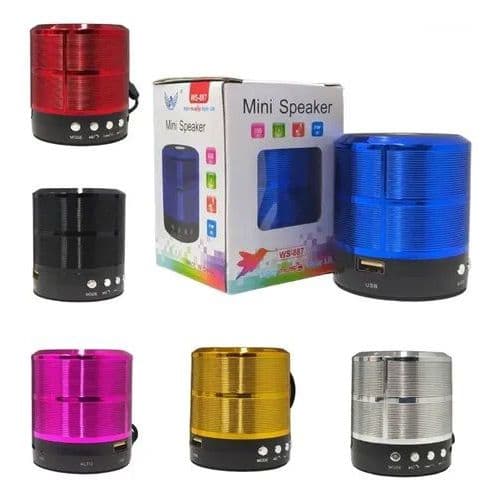 Caixinha de Som Bluetooth Ws-887 - Potente, Portátil e Versátil