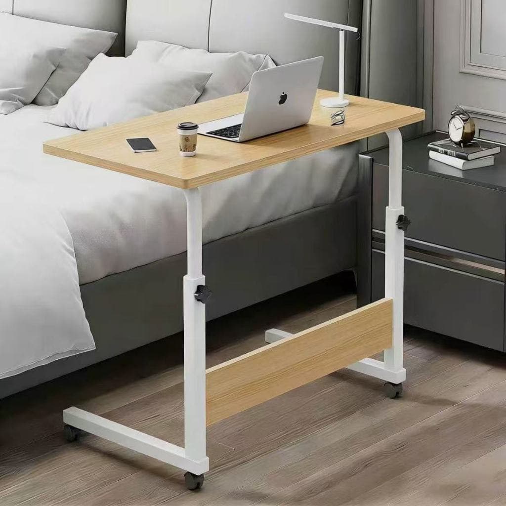 Mesa Notebook Ergonômica Multiuso Altura Regulável Rodinhas Mesa Escrivaninha para Cama Sofá Ajustes