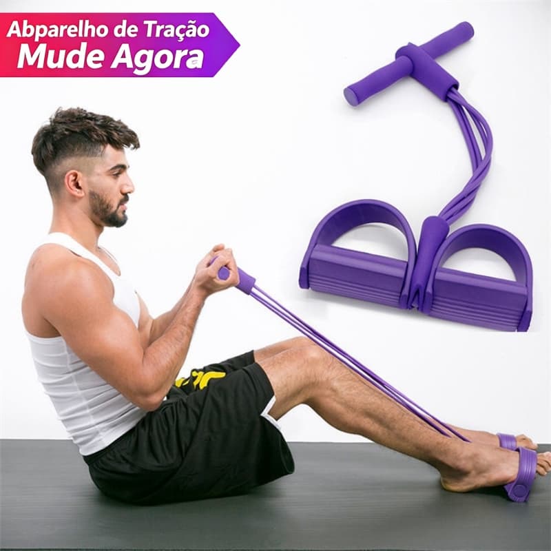 Elástico Extensor de Exercícios Pull Reducer Multi Função Academia Em Casa Uso Profissional