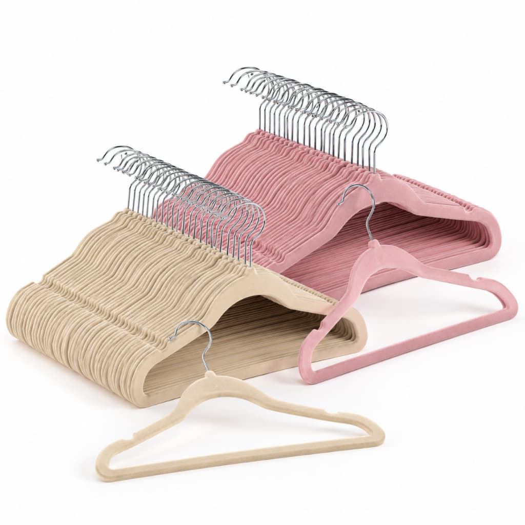 25 Cabide de Veludo Infantil bebe ultrafino luxo Antiderrapante