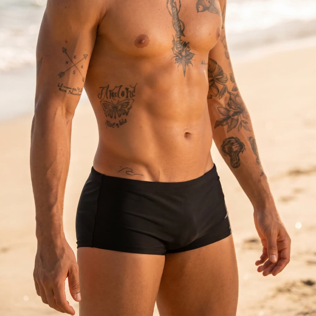 Sunga Masculina Boxer Forrada Proteção UV50+ Premium