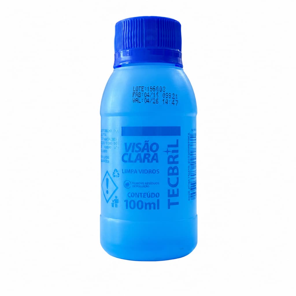 Limpa Vidros Concentrado Visão Clara Tecbril 100ml Para Reservatório Limpador De Para-brisa