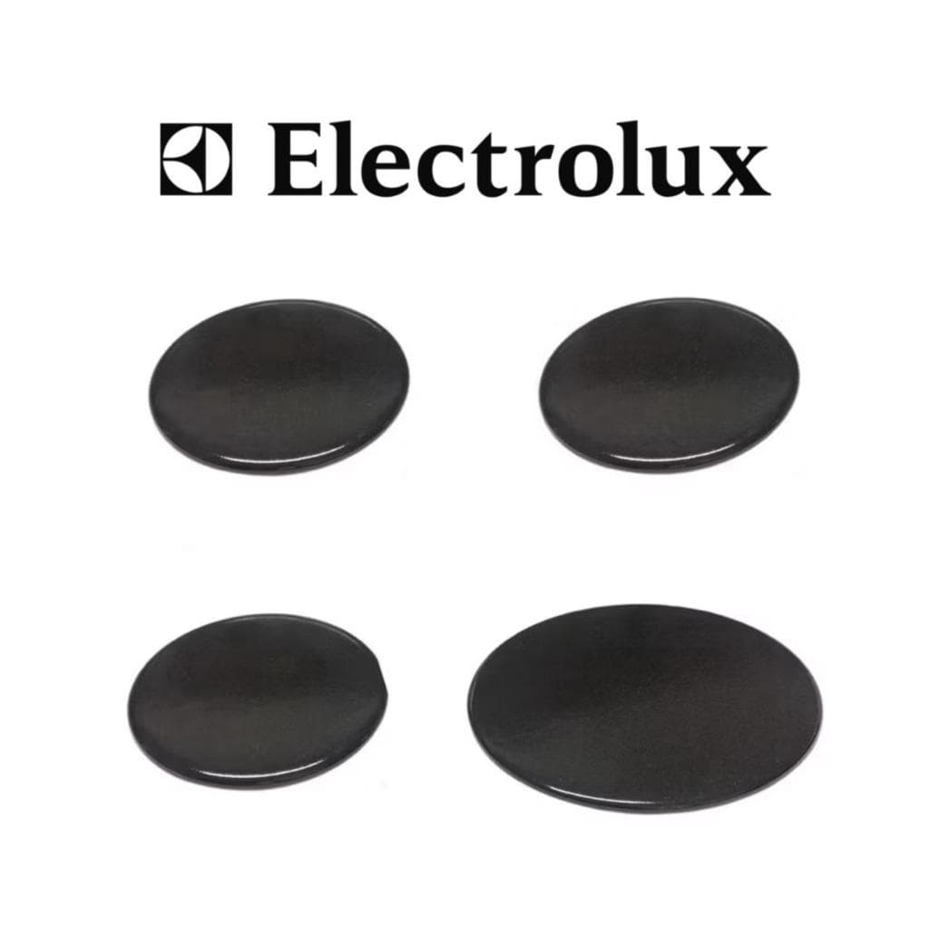 Kit ORIGINAL 4 Espalhadores Tampinhas Fogão Electrolux 56SE 56ST 56UT - 4 e 6 Bocas