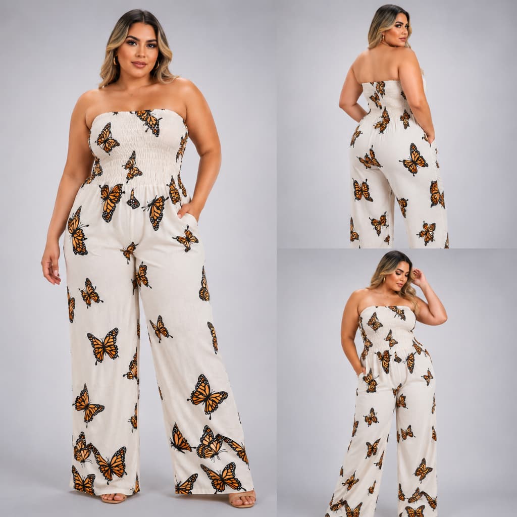 Macacao longo femenino estampado