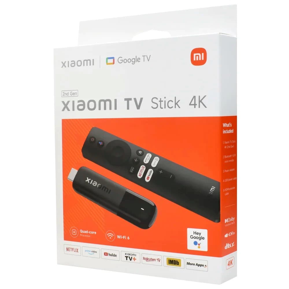 Xiaomi Mi TV Stick 4K UHD (2ª Geração) Wi-Fi 6 Versão 2026