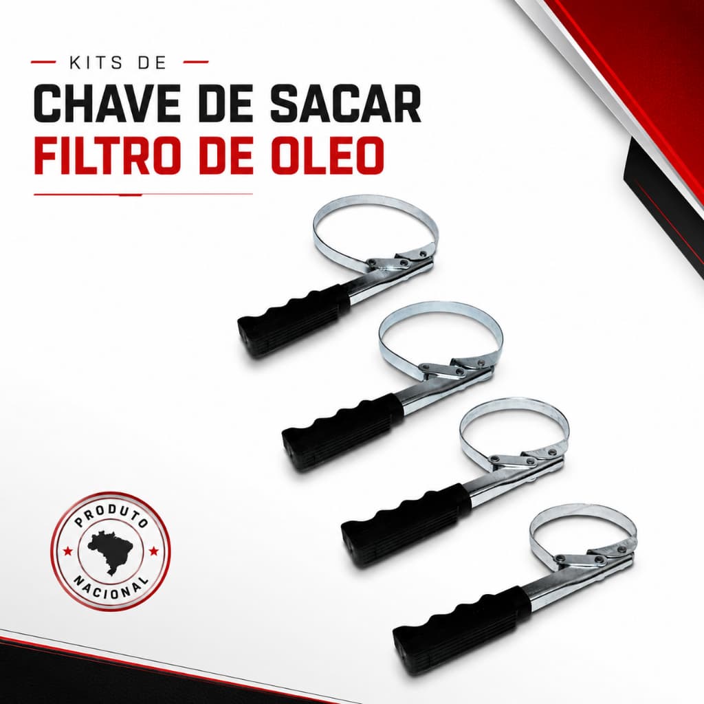 Kit de Chaves de Sacar Filtro Universal Kit de Chaves de Filtro Oleo Vários Tamanhos Resistente