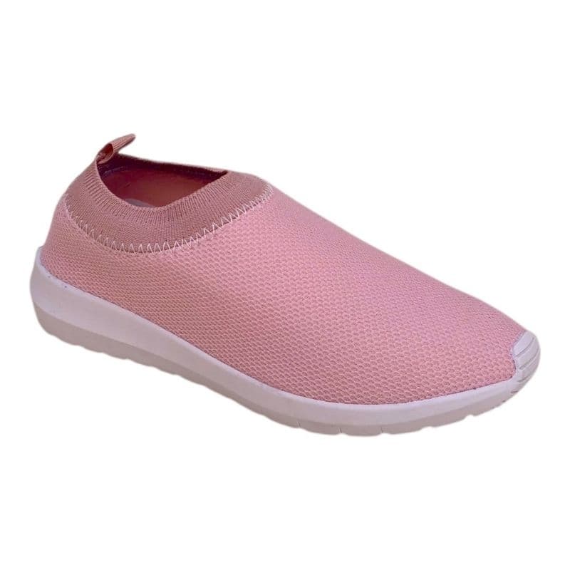 Tênis Slip On Feminino Tipo Meia Conforto E Estilo Anatômico Fácil de Calçar Tênis Branco