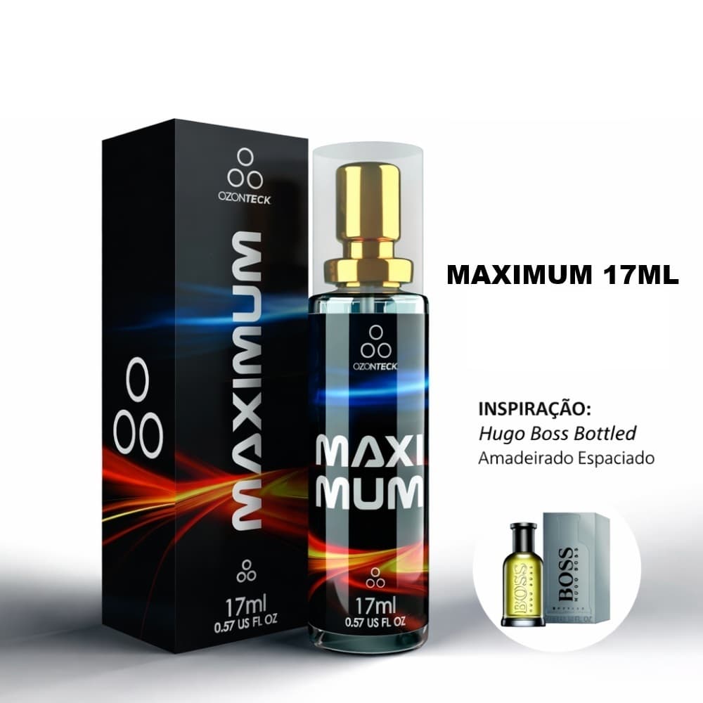 Maximum: Fragrância amadeirada com notas frescas, ideal para homens sofisticados.