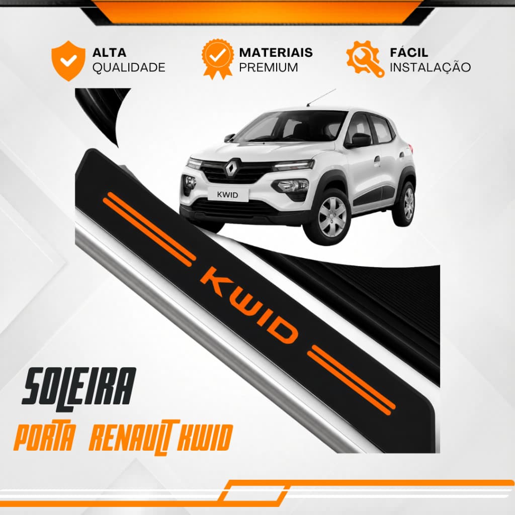Soleira De Porta Renault Kwid Modelo Universal Carro personalizado