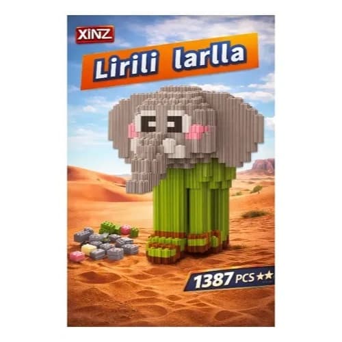 Lego Lirili Larila Brainrot Blocos De Montar da Xinz