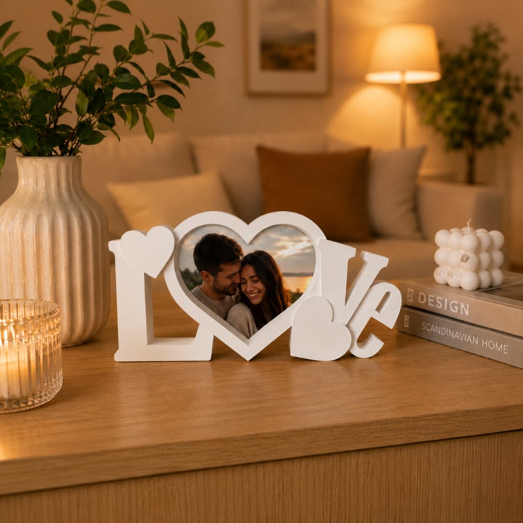Porta Retrato Love para Presentear Quem Você Ama Porta Retrato para Namorados e Família