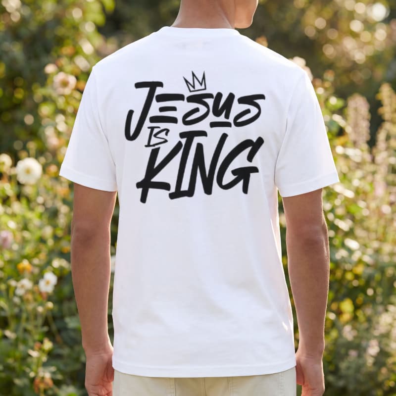 Camisa Basica Jesus King camisa 100% algodao camisa confortavel dia a dia