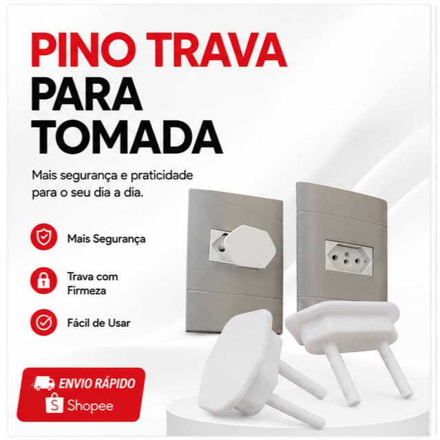 Kit 12/24/36 Protetor de Tomada Bebê Segurança Contra Choque Elétrico