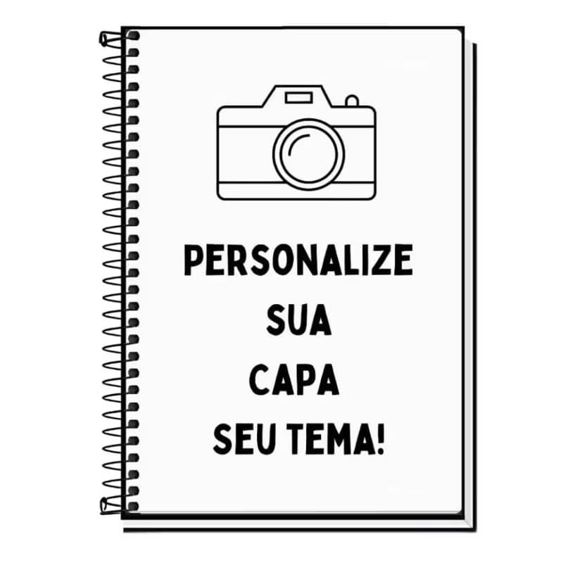 Capa de Caderno Personalizada com Seu Tema | Nome, Foto e Personagens