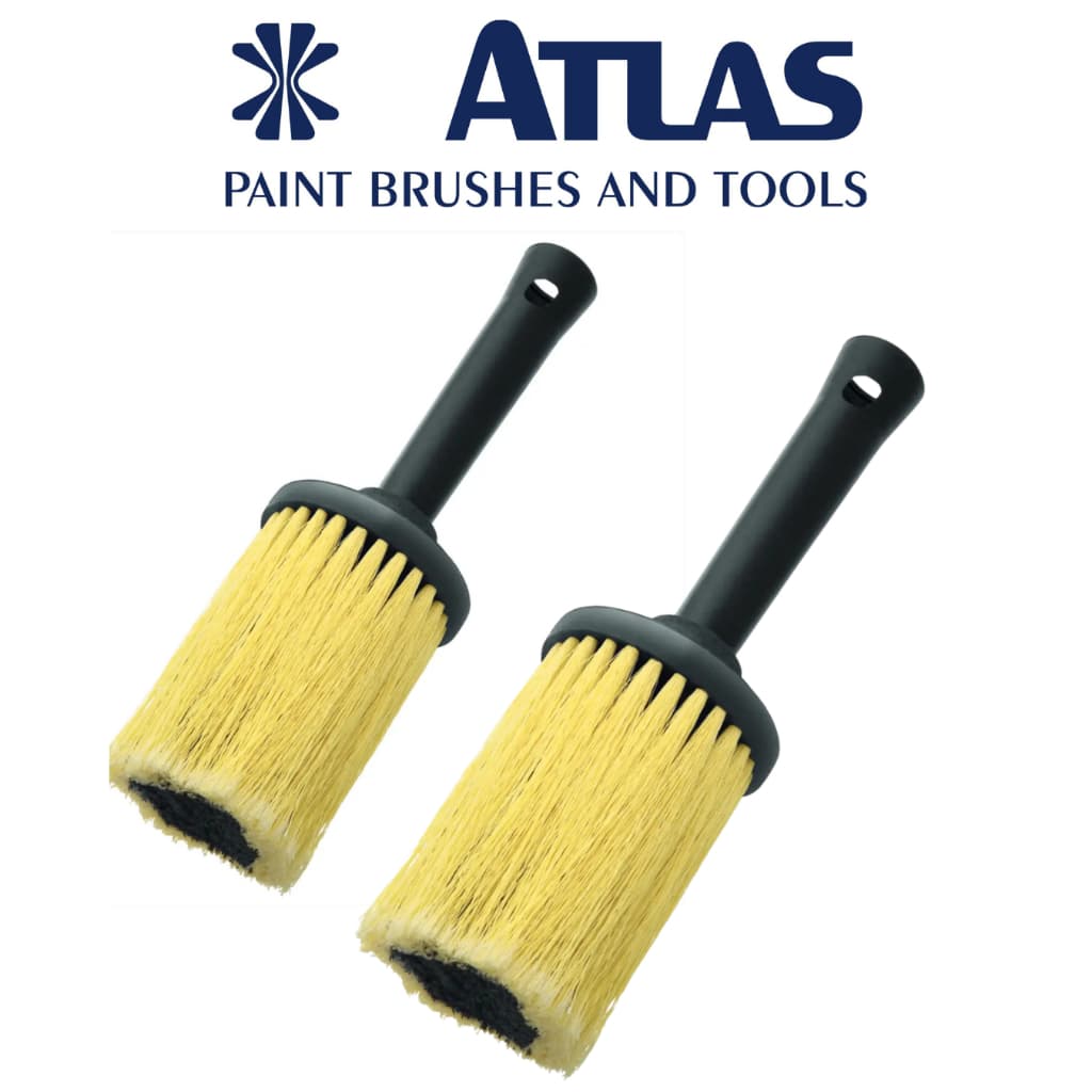 Broxa Redonda Atlas 7,5cm- KIT COM 2 UNIDADES